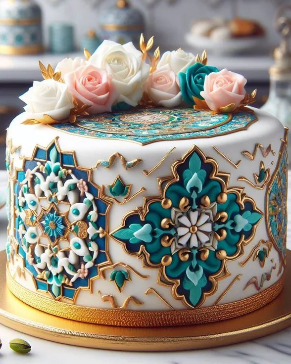 Orientalisch dekorierte Torte